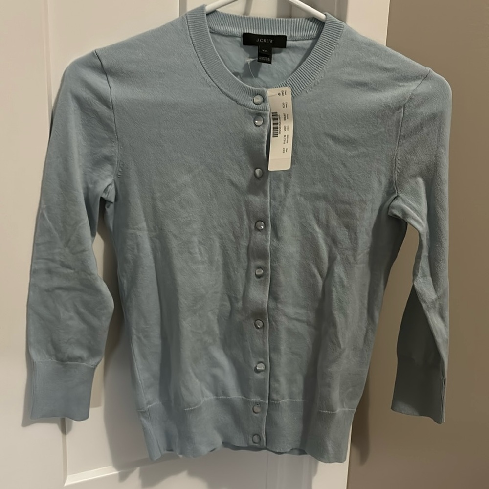 J.Crew women cardigan blue XXS
